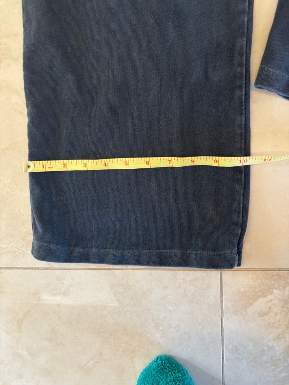Brandy Melville Black Distressed 100% cotton pants made in Italy - Picture 9 of 9